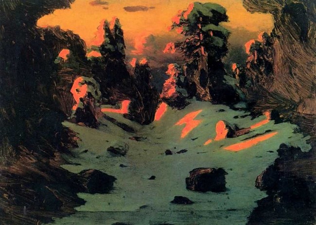 Сочинение по картине: Куинджи - "Эффект заката"